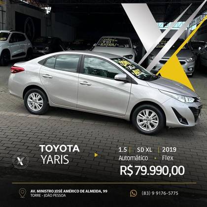 TOYOTA YARIS 1.3 16V FLEX XL MANUAL TOYOTA YARIS 1.3 16V FLEX XL MANUAL